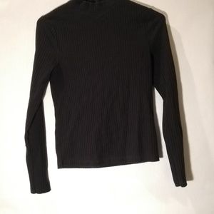 Black F21 ribbed turtleneck